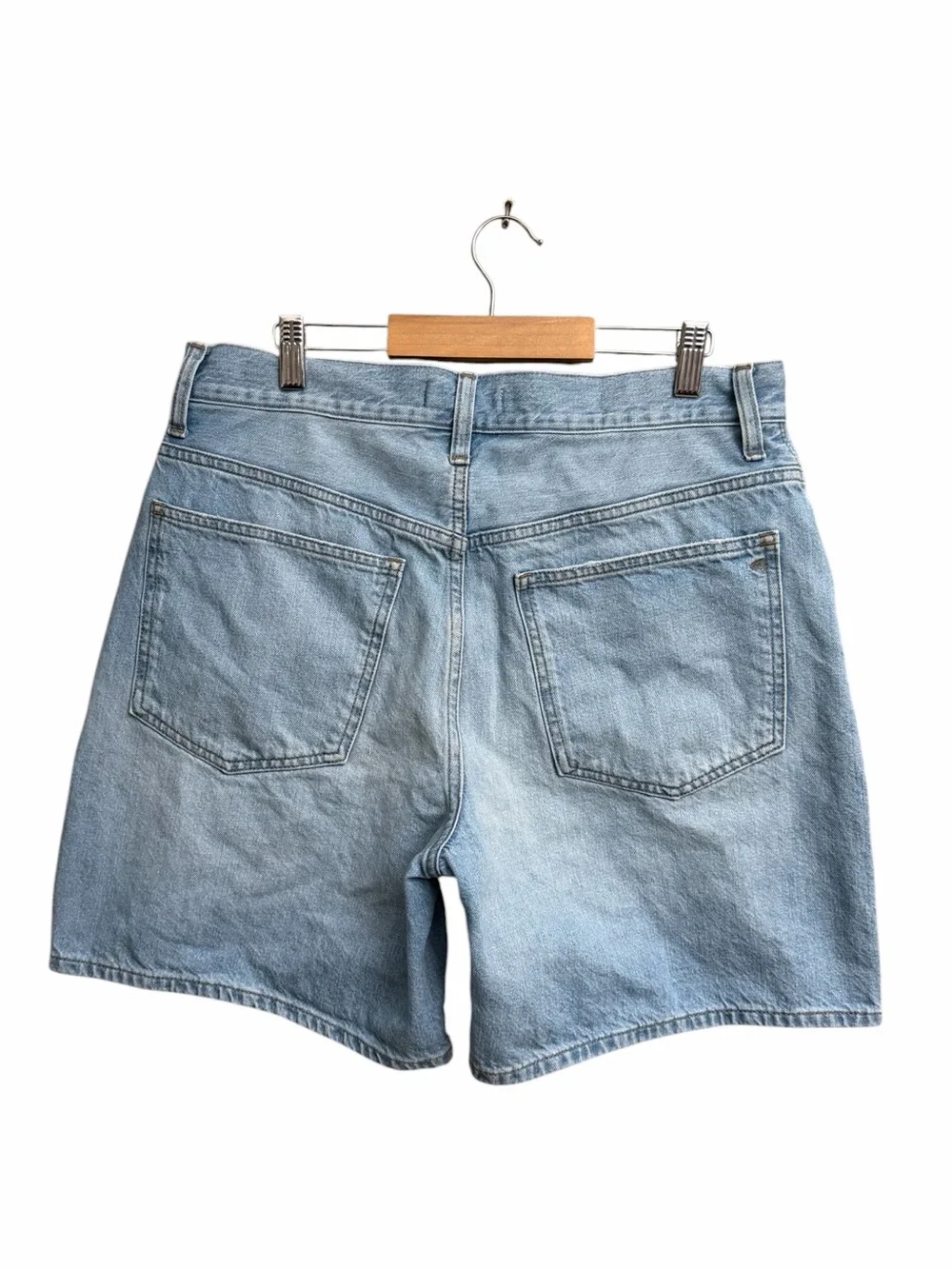 Madewell High-Rise Baggy Jean Shorts